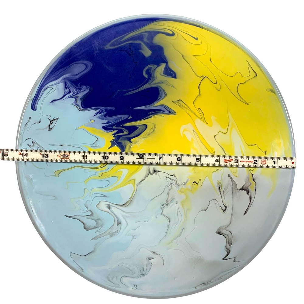 Decorative Plate Abstract Paint Art Decoration for Home Decor - Picture 4 of 5